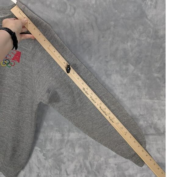 Vintage USA Olympics Sweatshirt Mens Large Gray Levi's Crewneck Made USA 80s - Picture 5 of 11